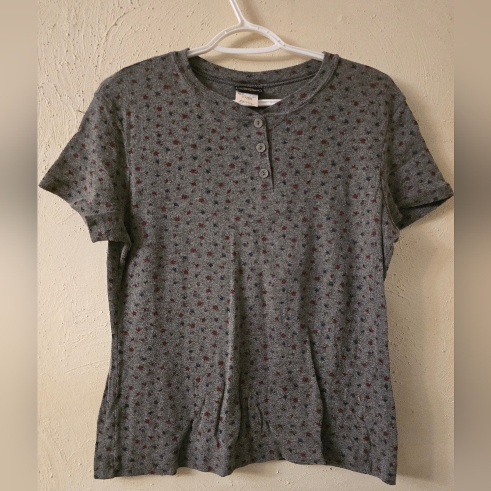 Route 66 Gray and Red Short Sleeve Tee